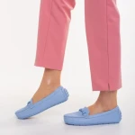 Mocasini dama albastri din piele ecologica Ariella