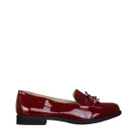 Mocasini dama rosii din piele ecologica Jevi