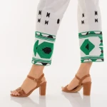 Sandale dama cu toc camel din piele ecologica Eufrasia