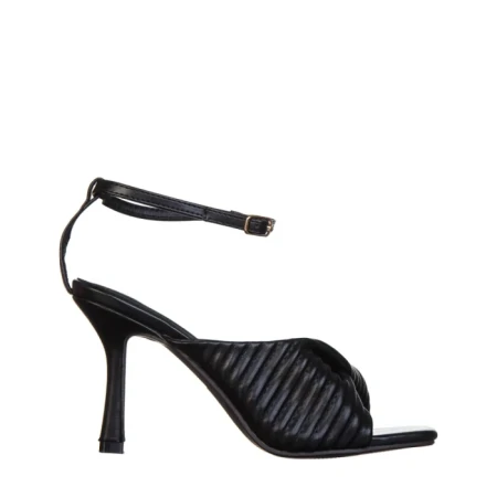 Sandale dama negre din piele ecologica Zuleika