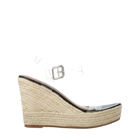 Sandale dama negre din material textil Yumma