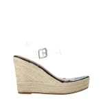 Sandale dama negre din material textil Yumma