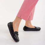 Mocasini dama negri din piele ecologica Ariella