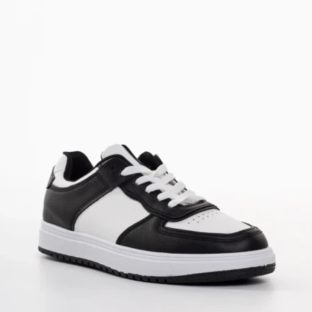 Pantofi sport dama negri din piele ecologica Zhuri