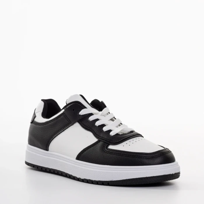 Pantofi sport dama negri din piele ecologica Zhuri