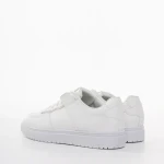 Pantofi sport dama albi din piele ecologica Zhuri