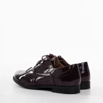 Pantofi dama casual rosii din piele ecologica Neha