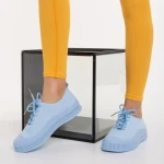 Tenisi dama albastri din material textil Stere