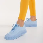 Tenisi dama albastri din material textil Stere