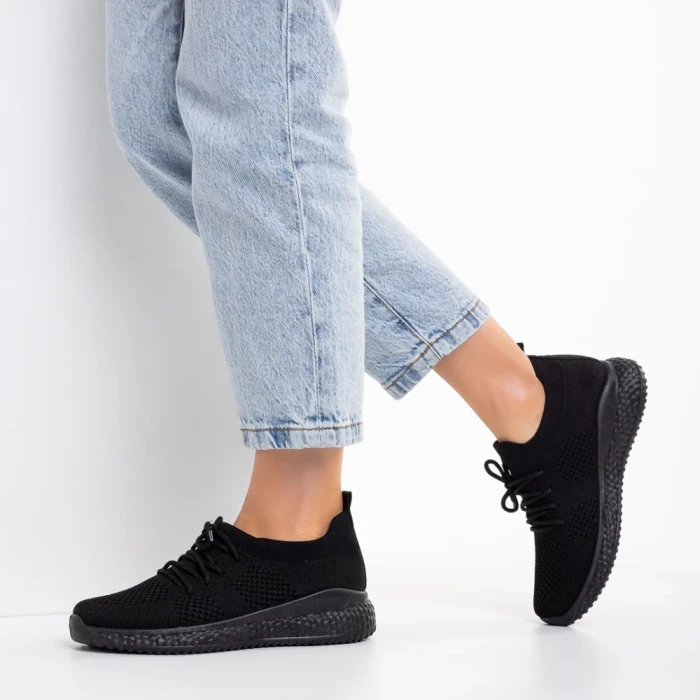 Pantofi sport dama negri din material textil Eryla