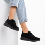 Pantofi sport dama negri din material textil Eryla