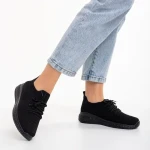 Pantofi sport dama negri din material textil Eryla