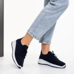 Pantofi sport dama albastri din material textil Eryla