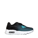 Pantofi sport copii negri cu verde din material textil Lillya