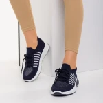 Pantofi sport dama albastri din material textil Biriza
