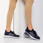 Pantofi sport dama albastri din material textil Biriza