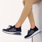 Pantofi sport dama albastri din material textil Biriza