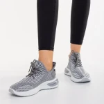 Pantofi sport dama albi din material textil Olova