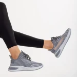 Pantofi sport dama albi din material textil Olova