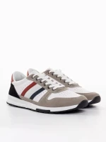 Pantofi sport barbati albi din piele ecologica Geliz