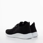 Pantofi sport barbati negri cu alb din material textil Speer
