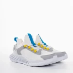 Pantofi sport barbati albi din material textil Denyz