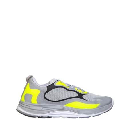 Pantofi sport barbati gri din piele ecologica si material textil Raimond