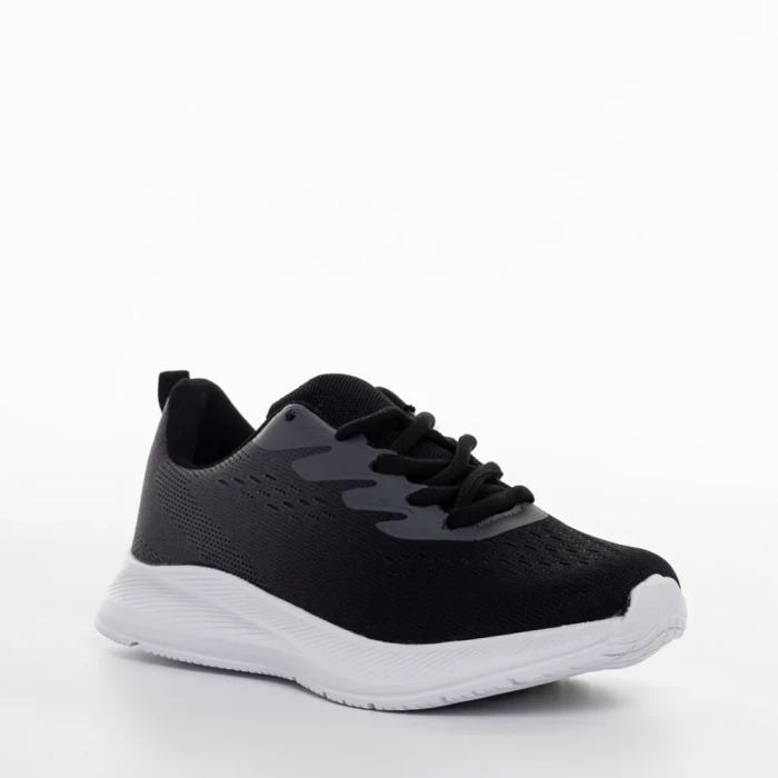 Pantofi sport copii negri din material textil Stilla