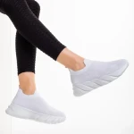 Pantofi sport dama albi din material textil Erimona