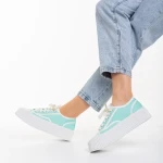 Pantofi sport dama verzi din material textil Ariza
