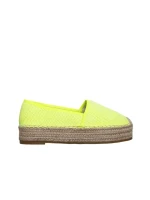 Espadrile dama galbene din material textil Holland