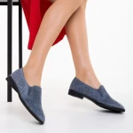 Espadrile dama albastre din material textil Aubrie