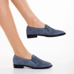Espadrile dama albastre din material textil Aubrie