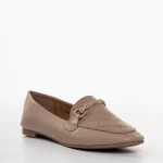 Mocasini dama bej din piele ecologica Ambrose