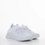 Pantofi sport dama albi din material textil Journi
