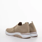 Pantofi sport dama bej din material textil Sky