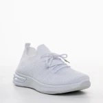 Pantofi sport dama albi din material textil Janelle