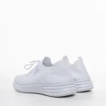 Pantofi sport dama albi din material textil Janelle