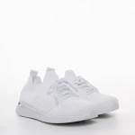 Pantofi sport copii albi din material textil Brielle
