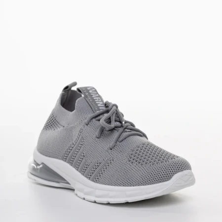 Pantofi sport copii gri din material textil Adeline