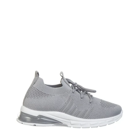 Pantofi sport copii gri din material textil Adeline
