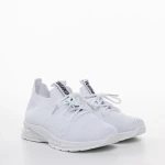 Pantofi sport copii albi din material textil Adeline