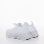 Pantofi sport copii albi din material textil Peyton
