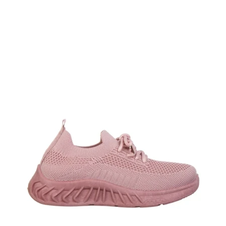 Pantofi sport copii roz din material textil Peyton