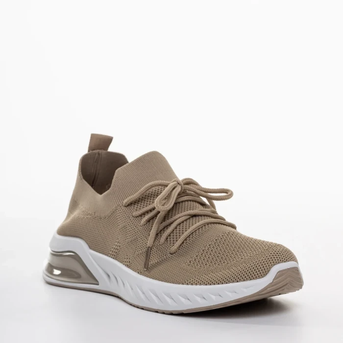 Pantofi sport dama bej din material textil Kyla