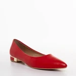 Balerini dama rosii din piele ecologica Wren