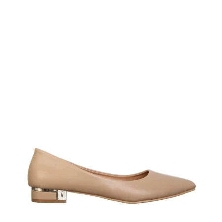 Balerini dama bej din piele ecologica Wren