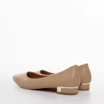 Balerini dama bej din piele ecologica Wren