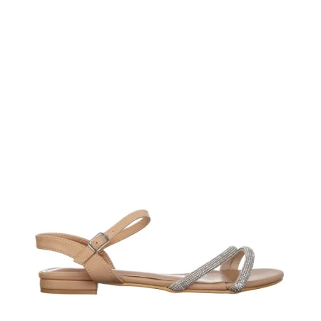 Sandale dama bej din piele ecologica Emely