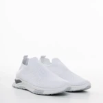 Pantofi sport barbati albi din material textil Lexus